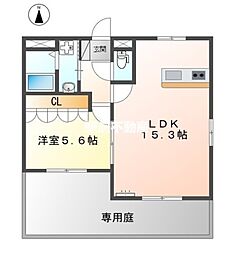 メゾンド・ショコラ 1LDKの間取図画像