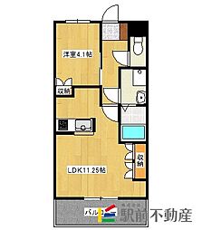 ルーラル石原 1LDKの間取図画像