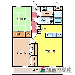間取図画像 2LDK
