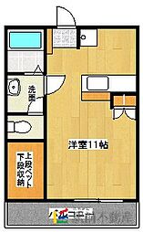 ハイデンスグリーン7 ワンルームの間取図画像