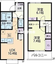 Sumiヴェール 2LDKの間取図画像