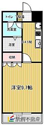 サウンドガーデン 1Kの間取図画像