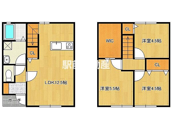 Laximo　A 4｜福岡県八女市馬場(賃貸アパート3LDK・1階・67.90㎡)の写真 その2