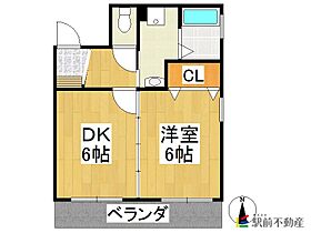 コーポHISAO中宮野町 202 ｜ 福岡県八女市本町2-51-8（賃貸マンション1DK・2階・33.05㎡） その2