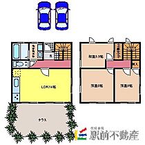 ミ・カーサ A ｜ 福岡県八女市岩崎165-1（賃貸一戸建3LDK・2階・69.30㎡） その2