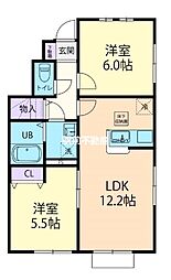 Sumiヴェール 2LDKの間取図画像