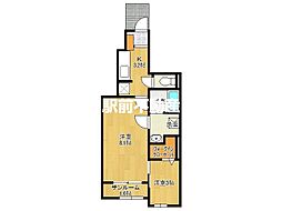 グランフェリシア2 2Kの間取図画像