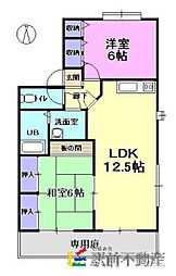 セジュール・ナミ3棟 2LDKの間取図画像