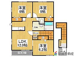 スマイル・アスカ 3LDKの間取図画像