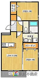 クレイン 2LDKの間取図画像