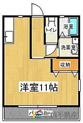 カーサ・フェリーチェ ワンルームの間取図画像