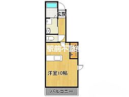 リバーイースト2 ワンルームの間取図画像