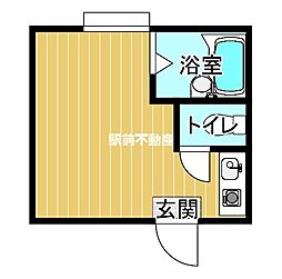 コーポ昴 ワンルームの間取図画像