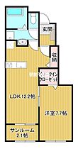 カーサ・フォレスタ　A 104 ｜ 福岡県朝倉郡筑前町原地蔵1871-1（賃貸アパート1LDK・1階・50.14㎡） その2