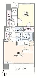 ルジェンテ白金台 1LDKの間取図画像