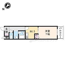 エスリード吹田駅前 1DKの間取図画像