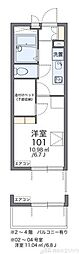 レオパレスTOWA 1Kの間取図画像