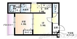 フジパレス千里丘東 1LDKの間取図画像