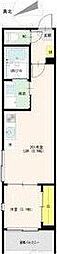 サンメイプル上新庄 1LDKの間取図画像