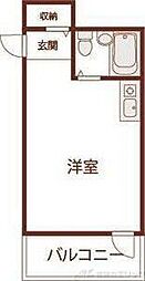 グランピーノ桃山台 ワンルームの間取図画像