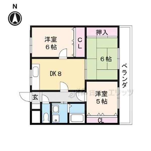 レジェンド川添 101｜大阪府高槻市川添１丁目(賃貸マンション3LDK・1階・65.00㎡)の写真 その2