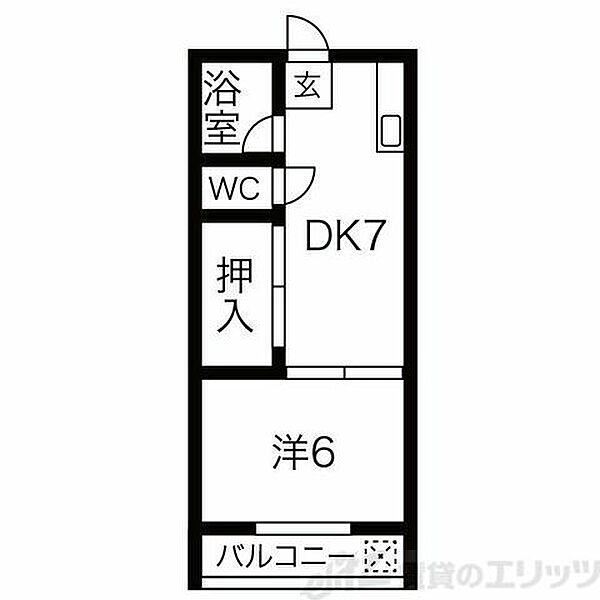 内田文化住宅 203｜大阪府吹田市江坂町２丁目(賃貸アパート2DK・2階・28.50㎡)の写真 その2