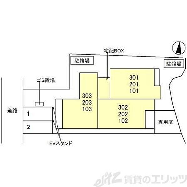 D-residence茨木水尾 102｜大阪府茨木市水尾１丁目(賃貸アパート2LDK・1階・63.96㎡)の写真 その2