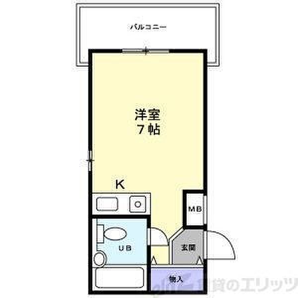 マンション立山 203｜大阪府吹田市昭和町(賃貸マンション1R・2階・16.10㎡)の写真 その2