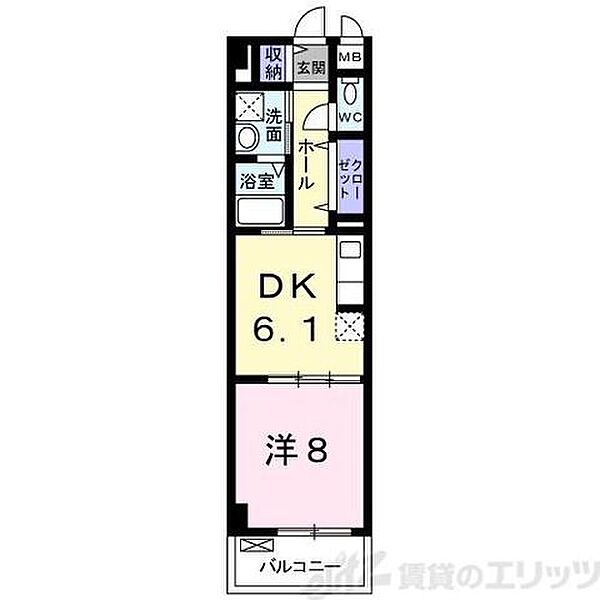 HEI STADT 502｜大阪府吹田市長野西(賃貸マンション1DK・5階・36.73㎡)の写真 その2