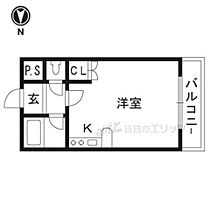 ビスタ千里丘V  ｜ 大阪府茨木市蔵垣内２丁目4-7（賃貸マンション1R・1階・19.00㎡） その2