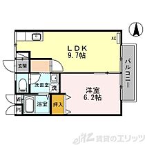 松下ハイツ 202 ｜ 大阪府高槻市真上町２丁目3-10（賃貸アパート1LDK・2階・40.50㎡） その2