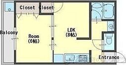間取図画像 1LDK