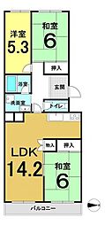間取図画像 3LDK