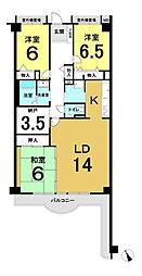 間取図画像 3SLDK