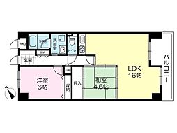 ライオンズマンション姫路西今宿 2LDKの間取図画像