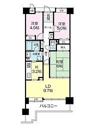 シティパーク加古川 3LDKの間取図画像