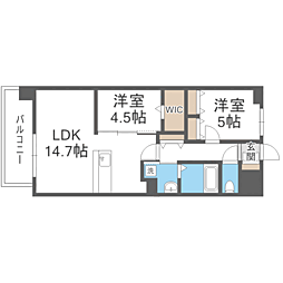 間取図画像 2LDK