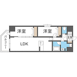 間取図画像 2LDK