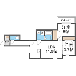 間取図画像 2LDK