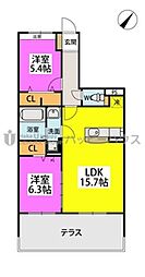 間取図画像 2LDK