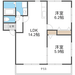 間取図画像 2LDK