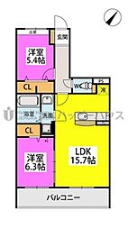 間取図画像 2LDK