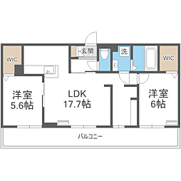 間取図画像 2LDK