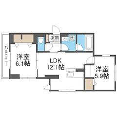 物件の間取り
