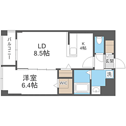 APエルテージ地行 1LDKの間取図画像