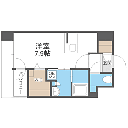 エンクレスト空港前 ワンルームの間取図画像