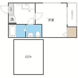 プライマリステージ吉塚 1Kの間取図画像