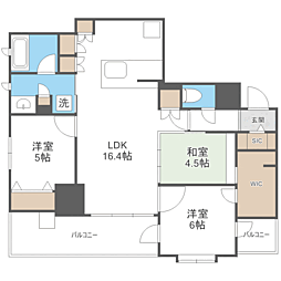 エンクレスト南福岡奏の杜 3LDKの間取図画像