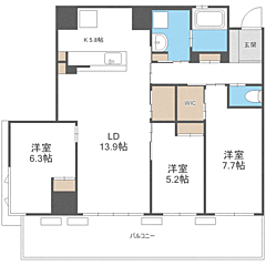 物件の間取り