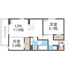 物件の間取り